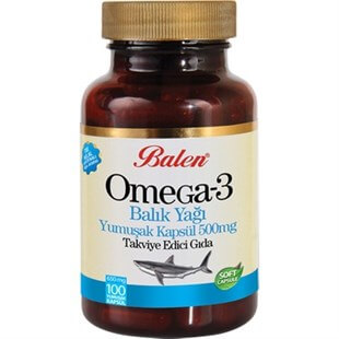 Gıda TakviyeleriBalen Omega 3 Balık Yağı Yumuşak Kapsül 650 Mg* 100BALEN