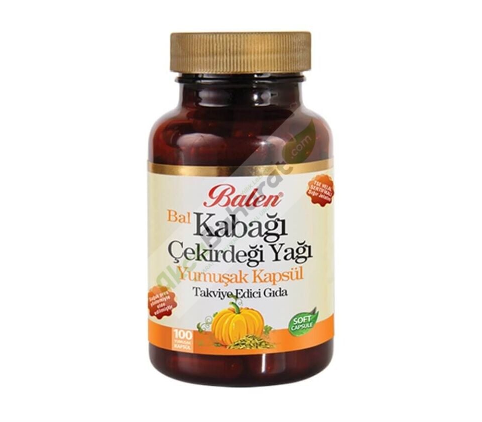 Balen Bal Kabağı Çekirdeği Yağı Yumuşak Kapsül 1380 Mg* 100