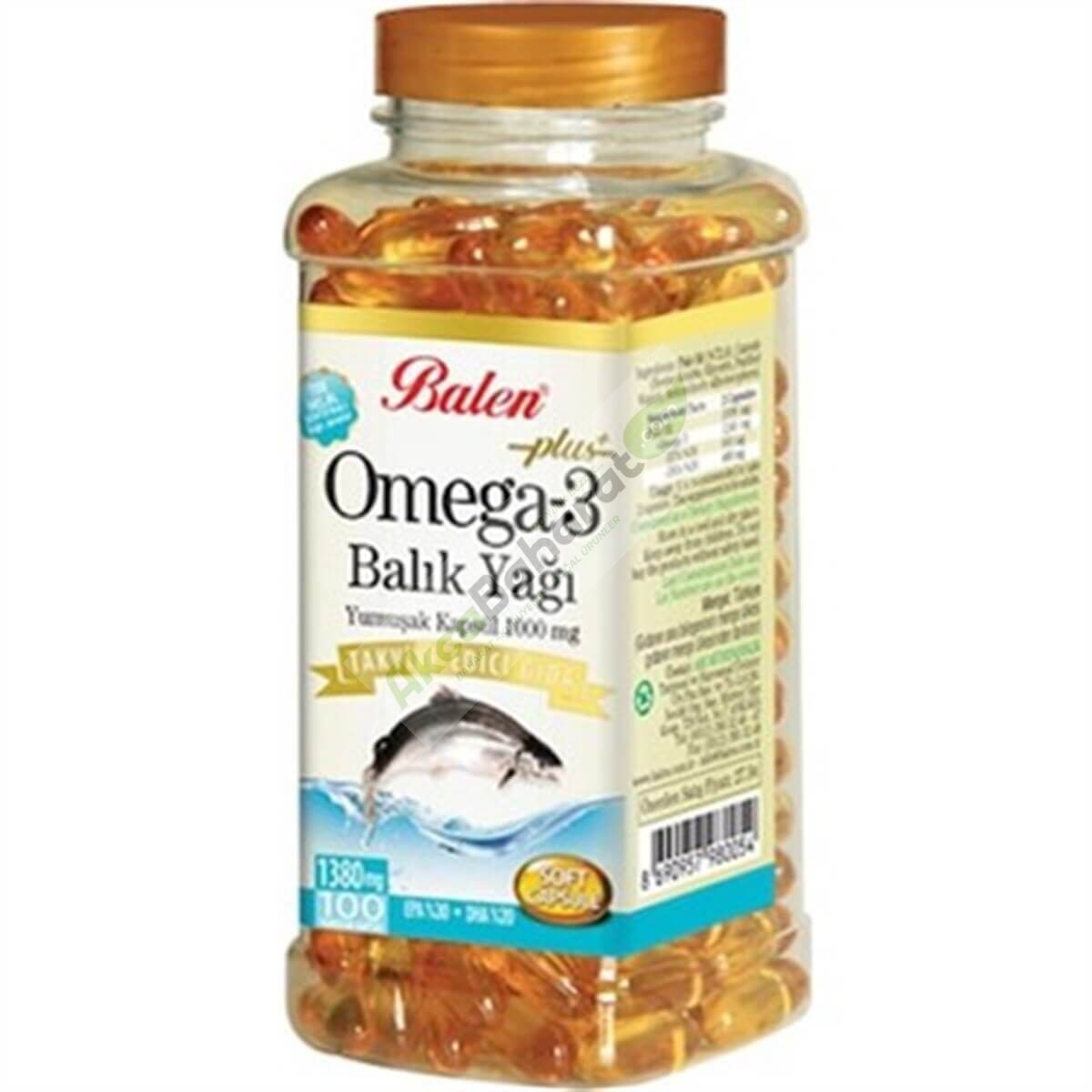Balen Omega 3 Balık Yağı Yumuşak Kapsül 1380 Mg* 100