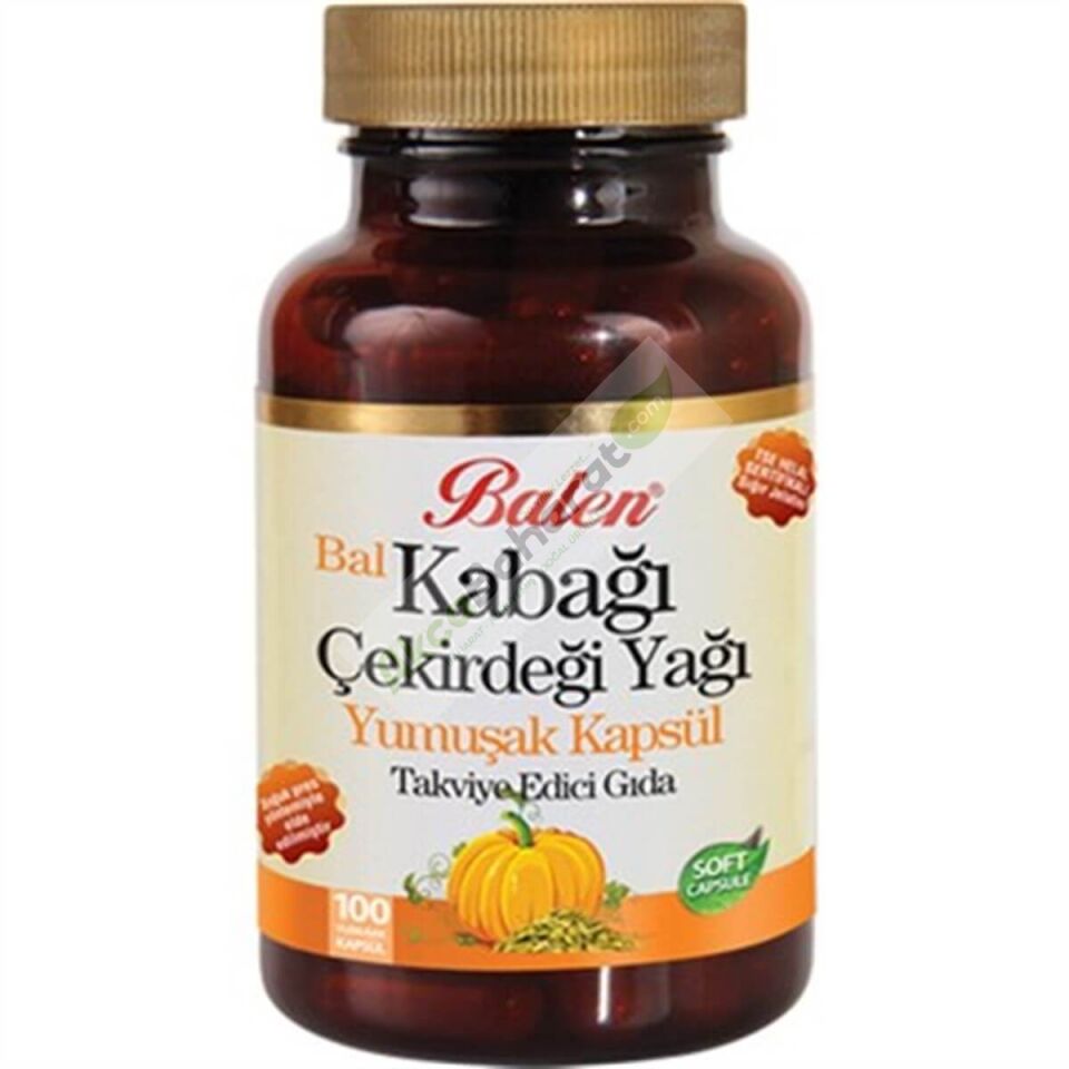 Balen Bal Kabağı Çekirdeği Yağı Yumuşak Kapsül 1380 Mg* 100
