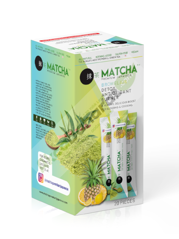 MATCHA & BROMELAİN Japon Çayı 20 adet X 8 Gr